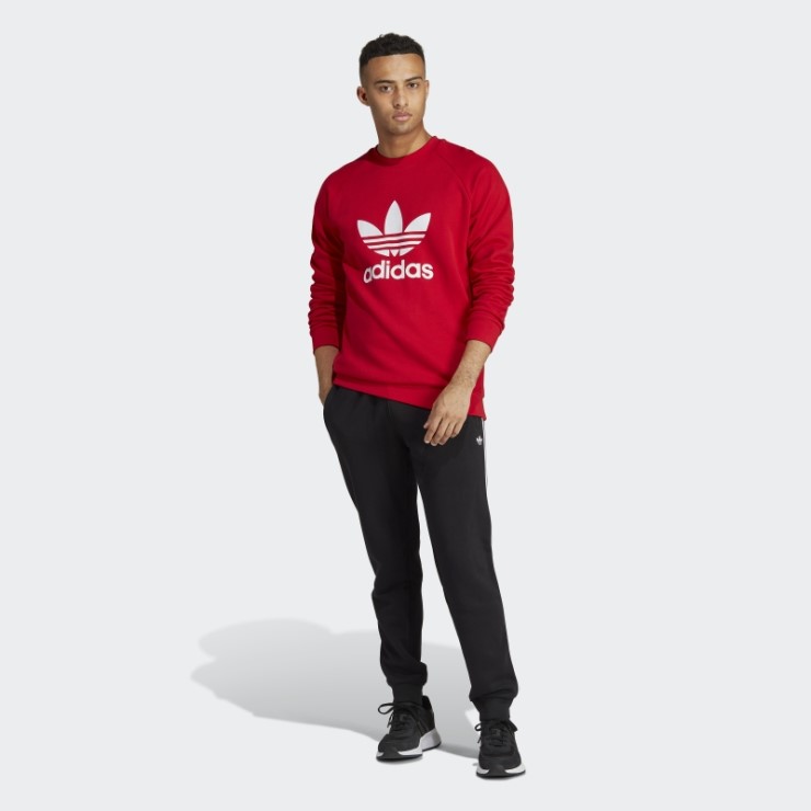 Sudadera Adidas Scarlet Adicolor Classics Trefoil Con Cuello Redondo