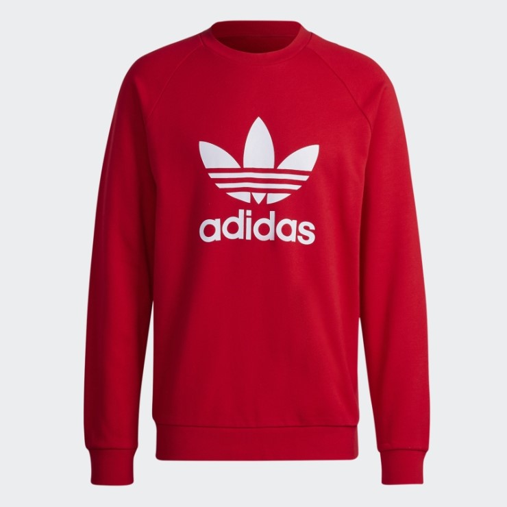 Sudadera Adidas Scarlet Adicolor Classics Trefoil Con Cuello Redondo