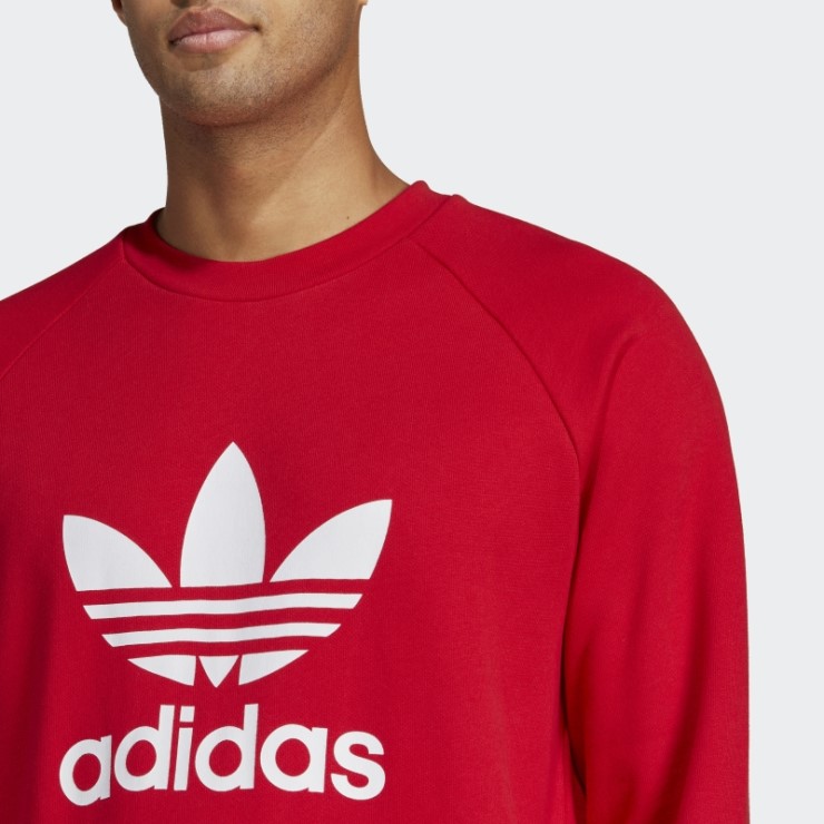 Sudadera Adidas Scarlet Adicolor Classics Trefoil Con Cuello Redondo