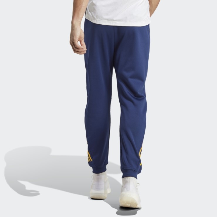 Joggers De Entrenamiento Con 3 Rayas De Iconos De Tren Azul Oscuro De Adidas