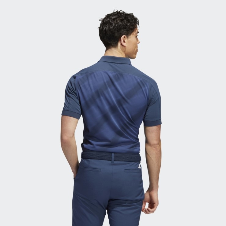 Polo Azul Marino Estampado Adidas