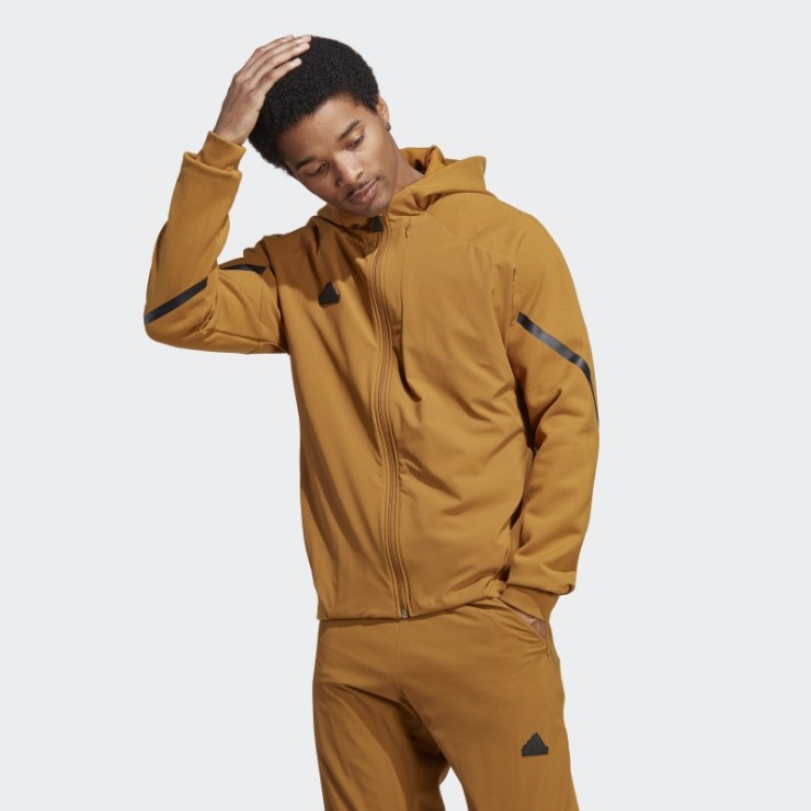 Camiseta Deportiva Con Cremallera Completa Premium Design 4 Gameday Adidas Bronce