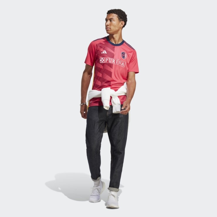 Calle Rosa Camiseta Louis City Sc 23/24 Primera Equipación Adidas