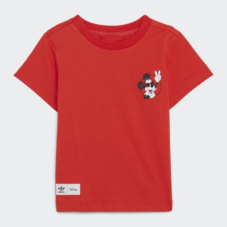 Camiseta Adidas Disney Mickey Y Amigos Roja
