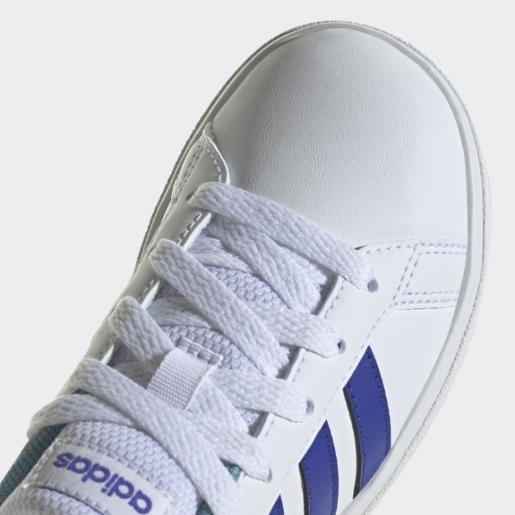 Azul Adidas Grand Court Lifestyle Zapatos De Tenis Con Cordones