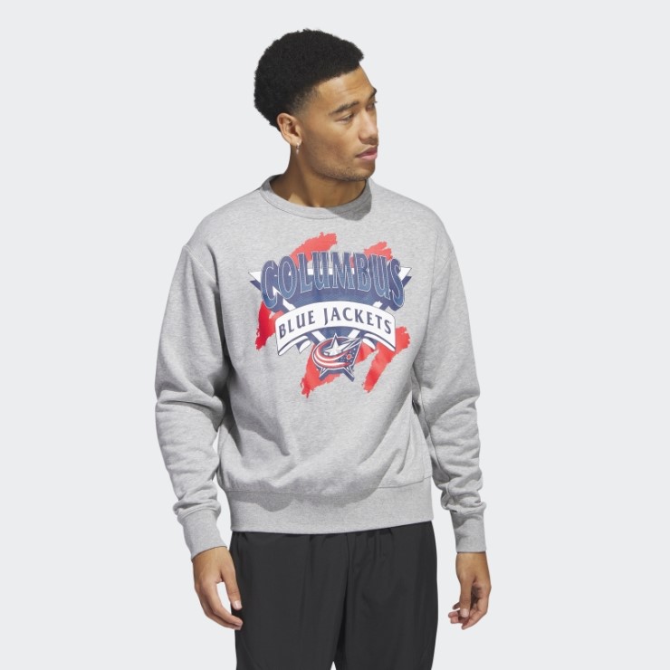 Gris Medio Azul Chaquetas Vintage Sudadera Adidas