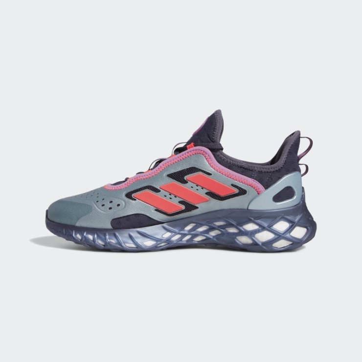 Adidas Grey Met Web Boost Running Sportswear Estilo De Vida Zapatos