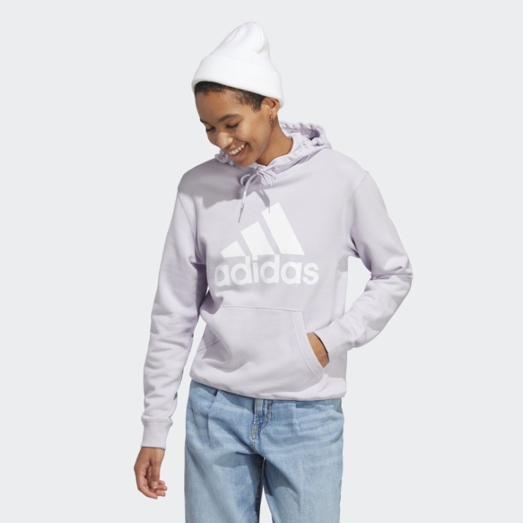 Sudadera Con Capucha De Felpa Francesa Con Logo Grande Essentials De Silver Dawn Adidas