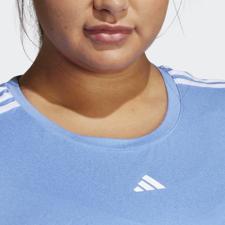 Adidas Aeroready Train Essentials Camiseta De 3 Rayas (talla Grande) Azul