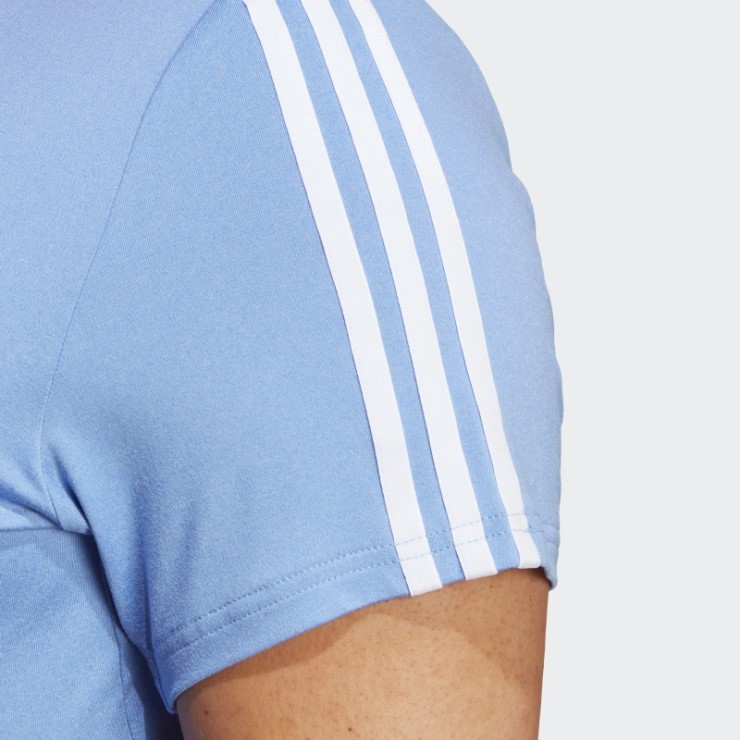 Adidas Aeroready Train Essentials Camiseta De 3 Rayas (talla Grande) Azul