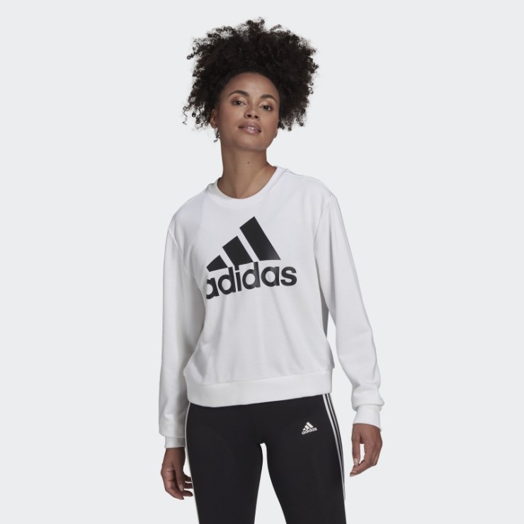 Sudadera Holgada Con Logo Essentials Blanco Adidas