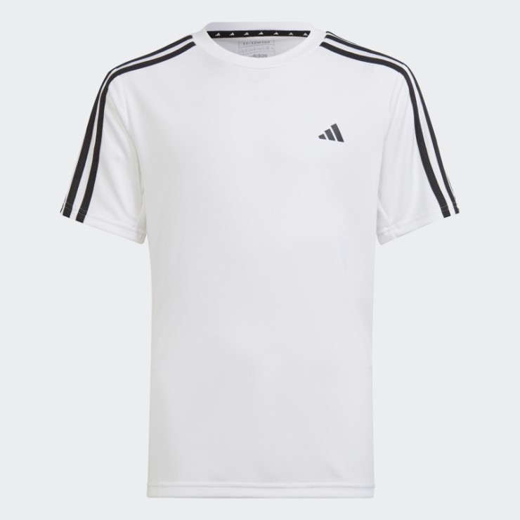 Camiseta De Corte Regular Con 3 Rayas AeroReady De Adidas Train Essentials En Blanco