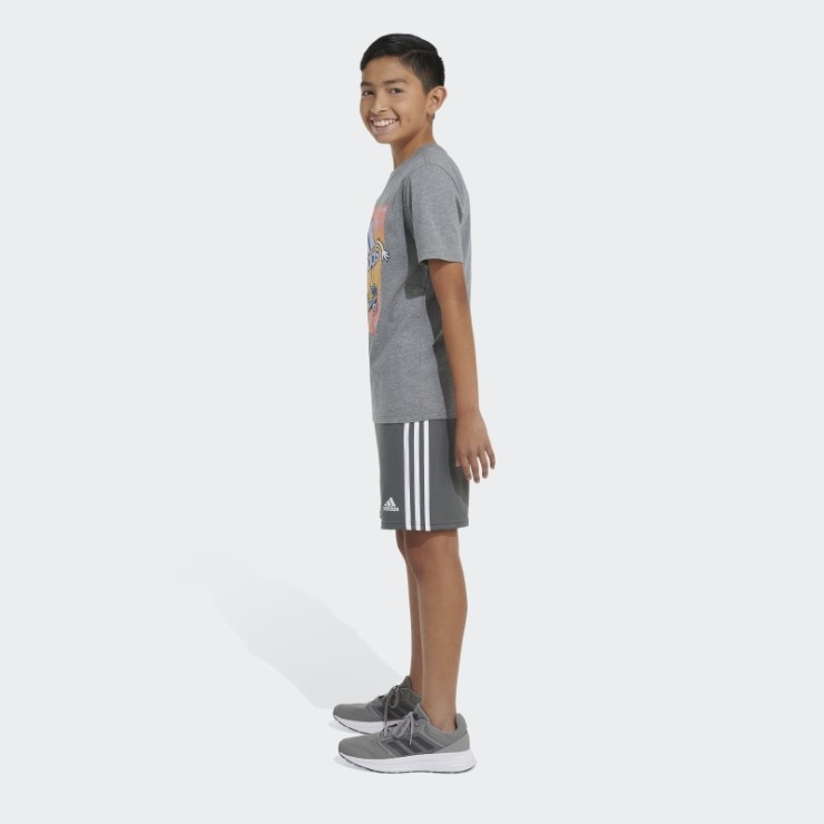 Camiseta Gris Medio Adidas Heather Skater Badge Of Sport