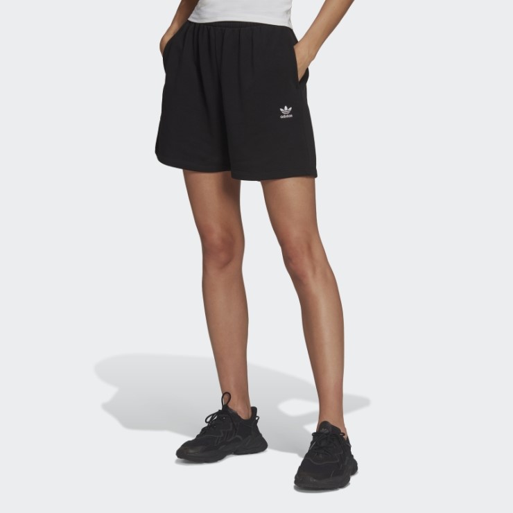 Adidas Shorts Negros Adicolor Essentials De Felpa Francesa