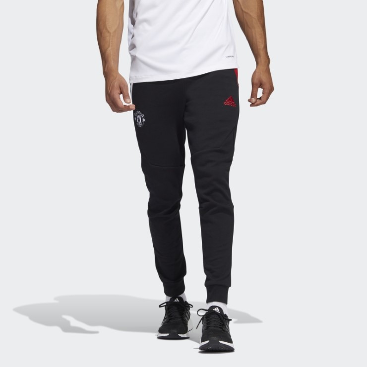 Caliente Negro Adidas Manchester United Travel Pantalones De Chándal