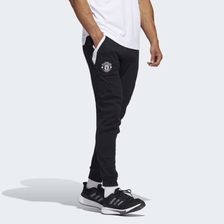 Caliente Negro Adidas Manchester United Travel Pantalones De Chándal