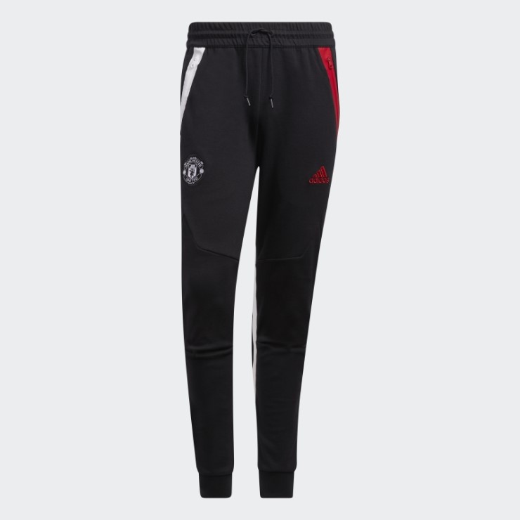 Caliente Negro Adidas Manchester United Travel Pantalones De Chándal
