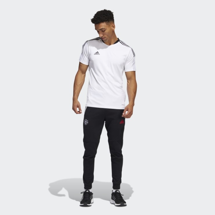 Caliente Negro Adidas Manchester United Travel Pantalones De Chándal