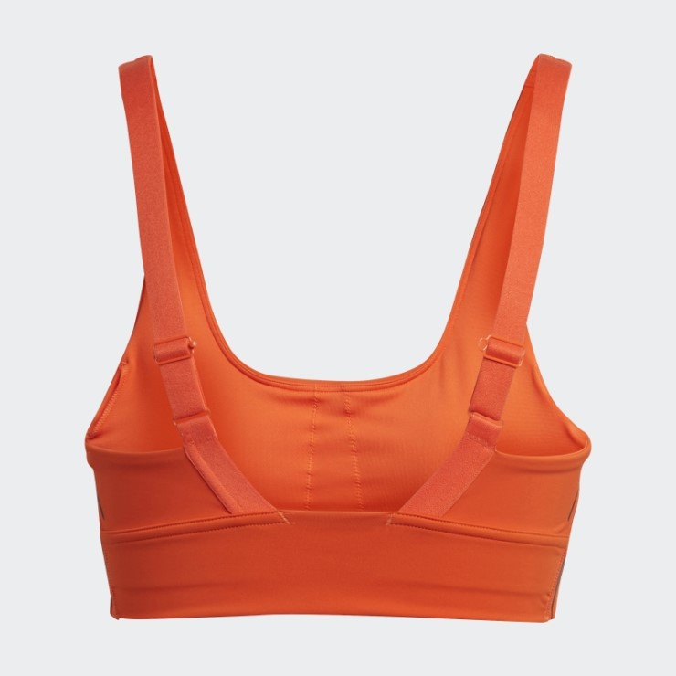 Adidas Powerimpact Luxe Sujetador Hiit De Entrenamiento De Sujeción Media Naranja