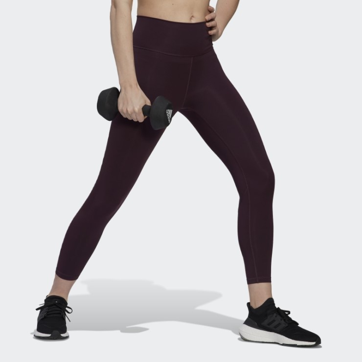 Leggings De Entrenamiento 7/8 Granate Optime De Adidas