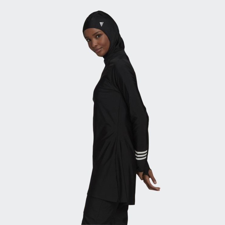 Top De Baño Negro Manga Larga Adidas