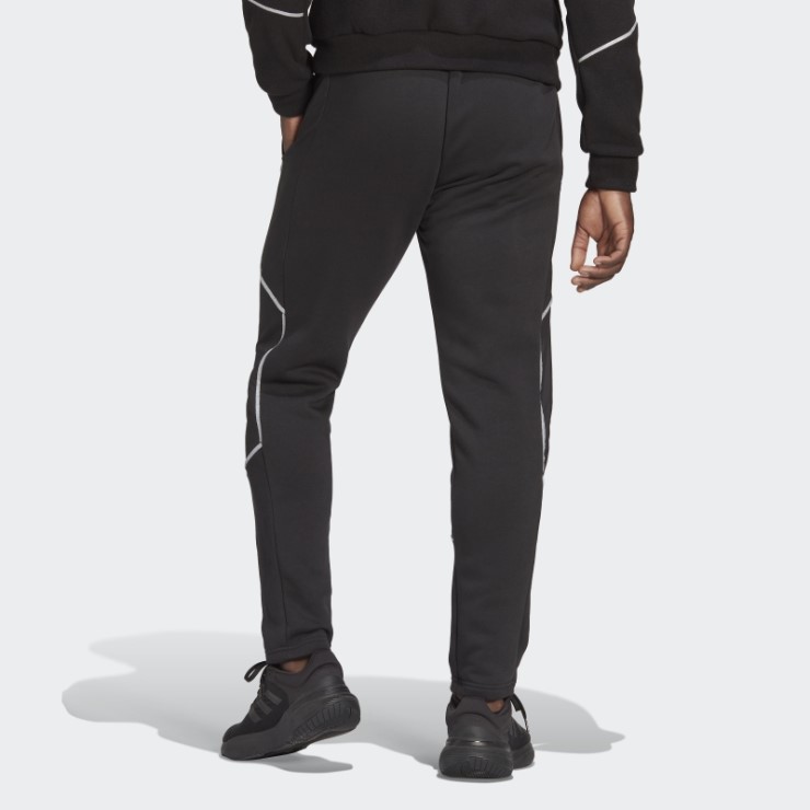 Joggers De Forro Polar Con Reflejos En La Oscuridad Negros Adidas