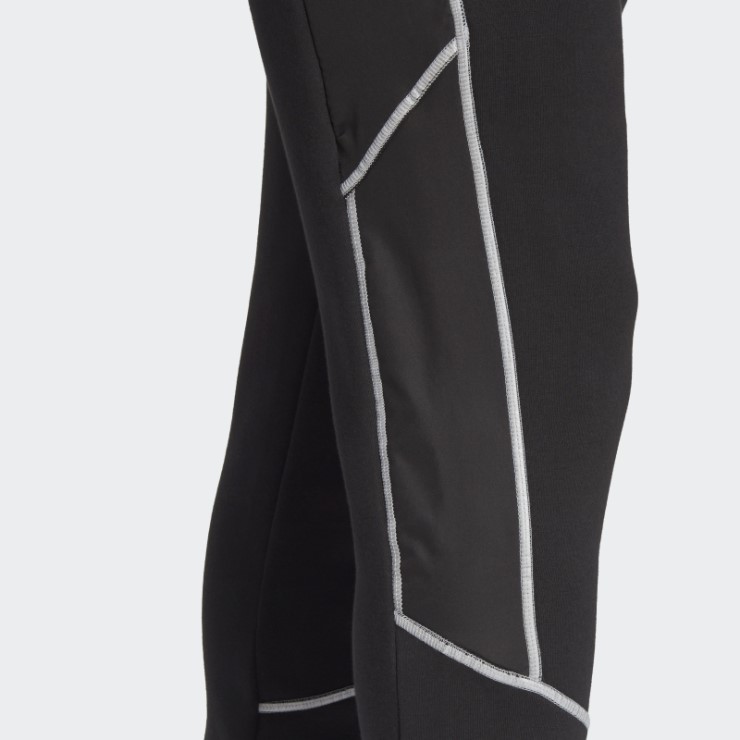 Joggers De Forro Polar Con Reflejos En La Oscuridad Negros Adidas