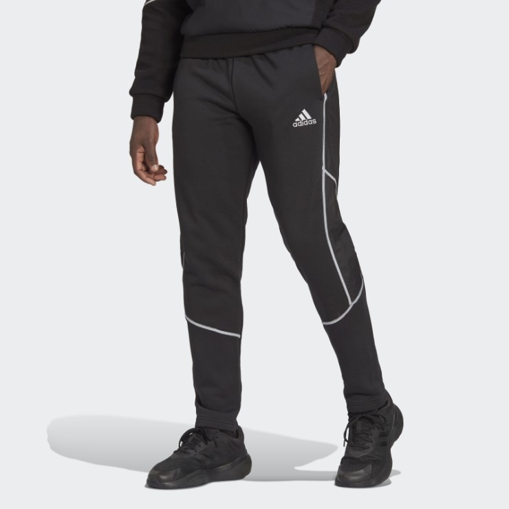 Pantalones Negros Adidas Essentials Reflect-in-The-Dark Fleece