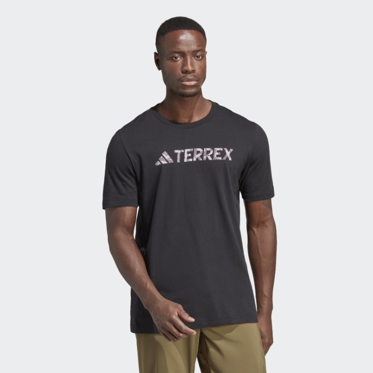 Camiseta Negra Con Logo Adidas Terrex Classic