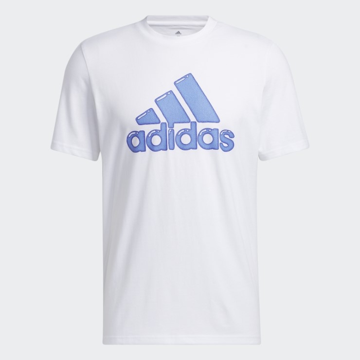 Relleno De Pluma Con Logotipo Blanco - Camiseta Con Gráfico De Ropa Deportiva Adidas