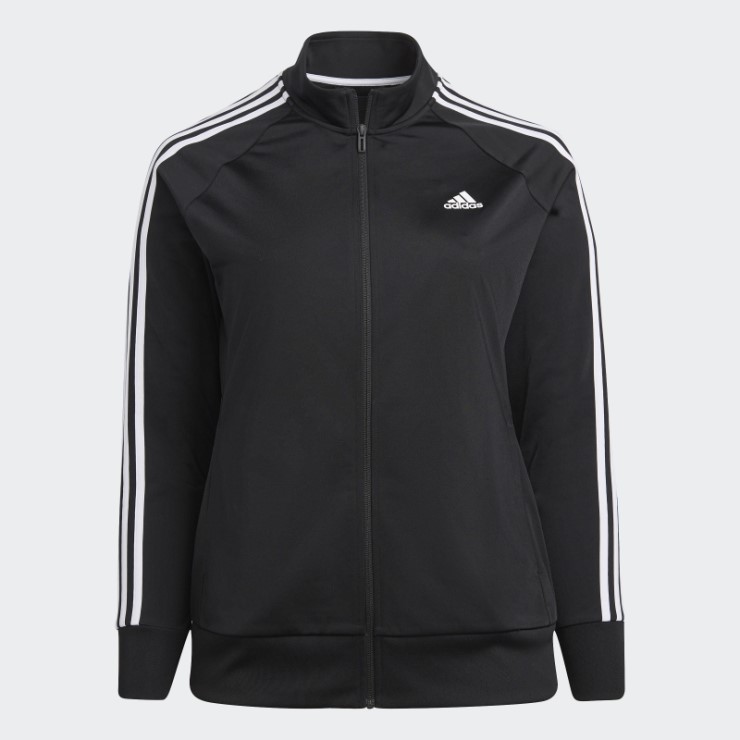 Chaqueta De Chándal Adidas Essentials Warm-up Tricot Slim Con 3 Rayas (talla Grande)