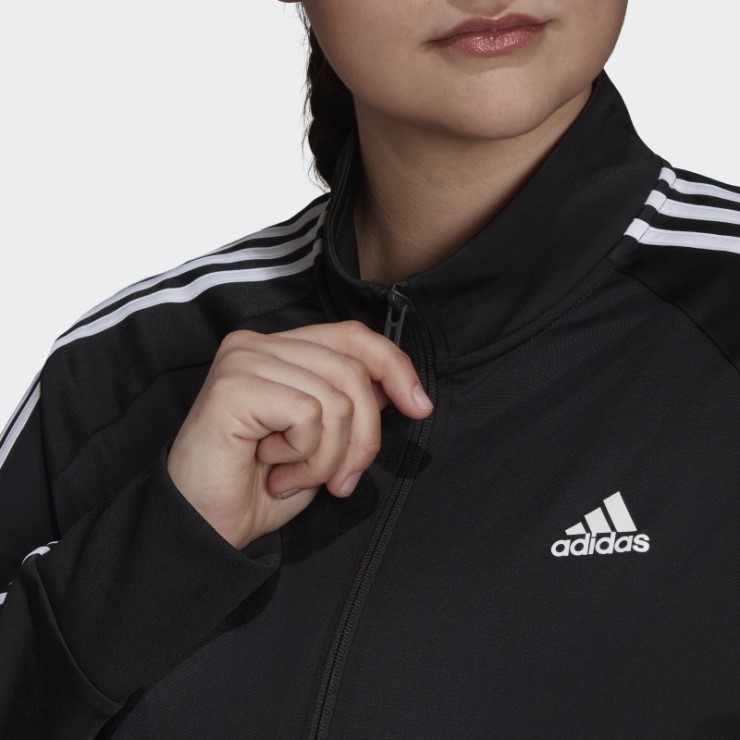 Chaqueta De Chándal Adidas Essentials Warm-up Tricot Slim Con 3 Rayas (talla Grande)