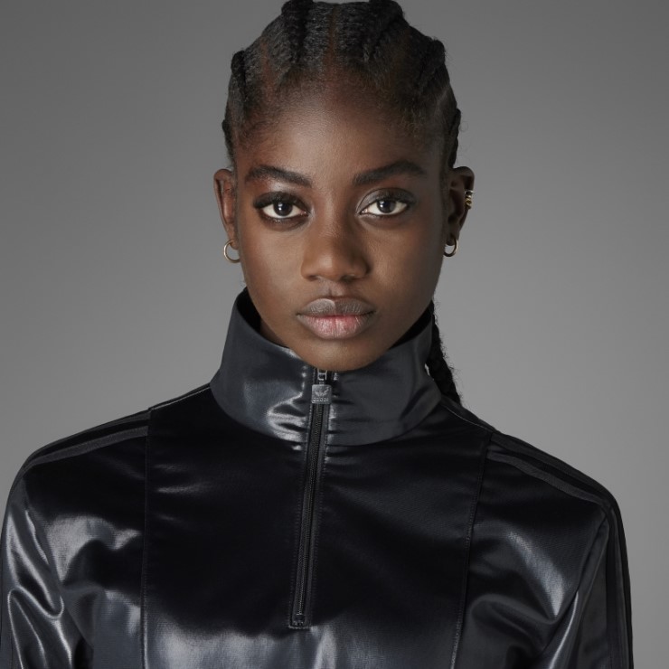 Camiseta Adidas Chile 62 Versión Azul Con Media Cremallera Negra