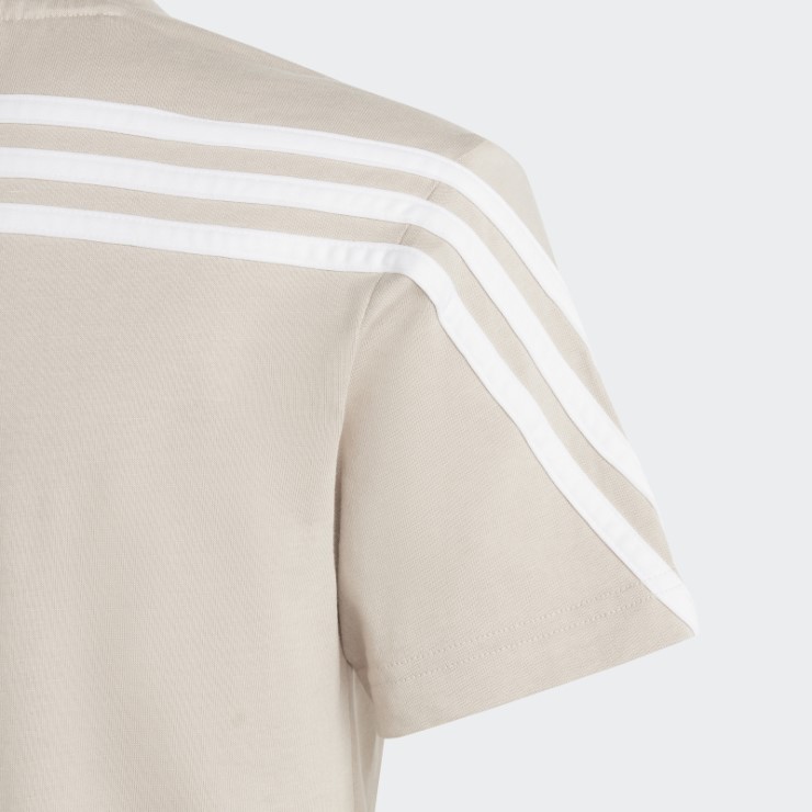 Camiseta Taupe Future Icons 3 Rayas Adidas