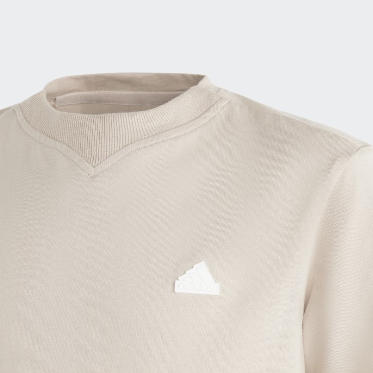 Camiseta Taupe Future Icons 3 Rayas Adidas