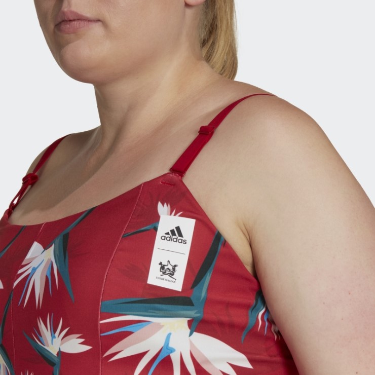 Adidas Thebe Magugu Studio Light-support Bra (talla Grande) Rojo