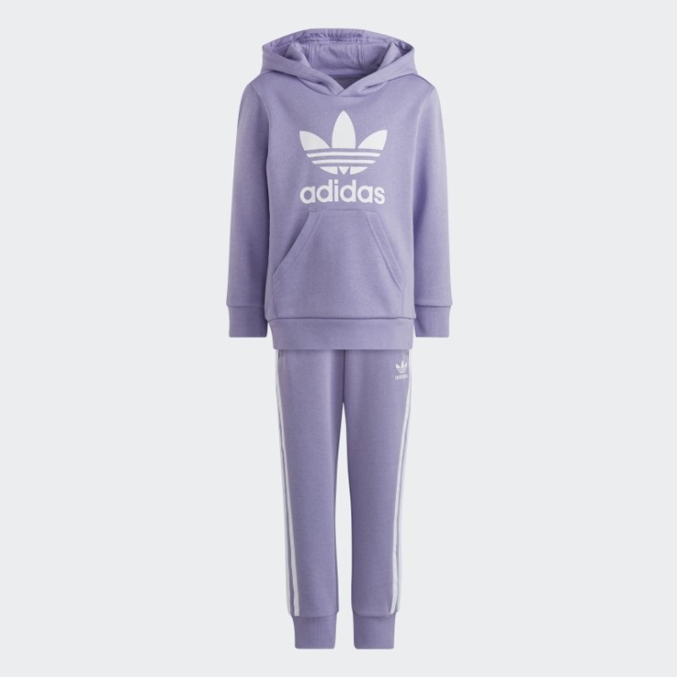 Adidas Sudadera Con Capucha Lila Adicolor