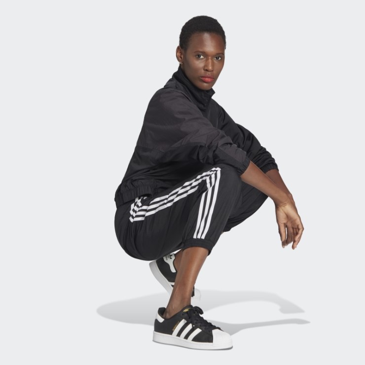 Adidas Chaqueta De Chándal Negra Adicolor Split Trefoil