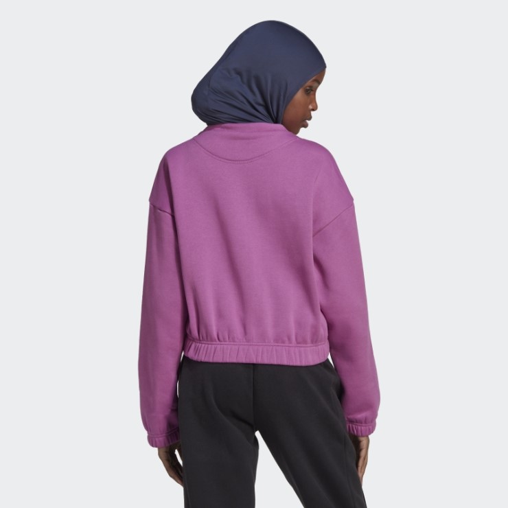 Sudadera Lila Adidas Studio Lounge Loose Fit