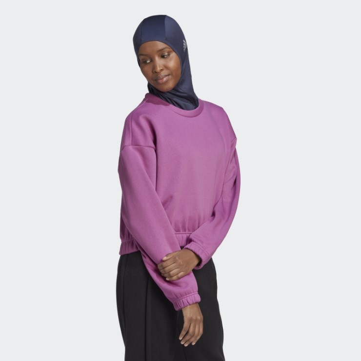 Sudadera Lila Adidas Studio Lounge Loose Fit