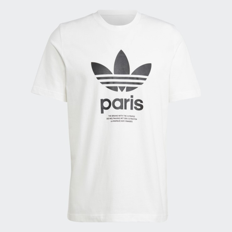 Camiseta Icone Paris City Originals Adidas Blanca