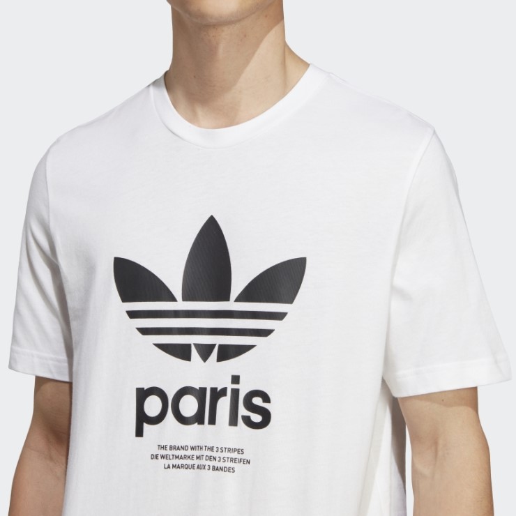 Camiseta Icone Paris City Originals Adidas Blanca