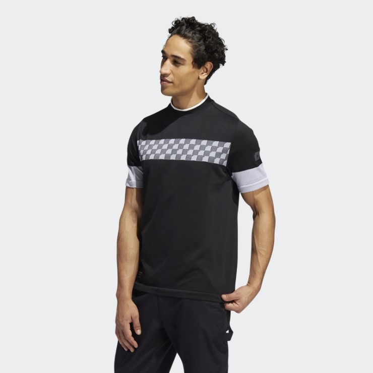 Polo Adidas Adicross A Cuadros Negro