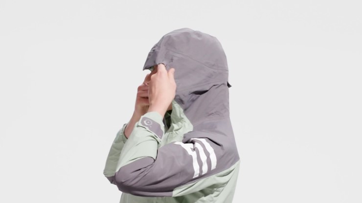 Adidas Terrex Xploric Rain.rdy Chaqueta De Senderismo Gris Rastro