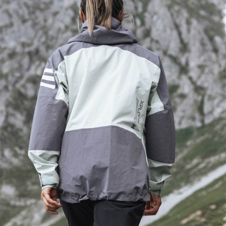 Adidas Terrex Xploric Rain.rdy Chaqueta De Senderismo Gris Rastro