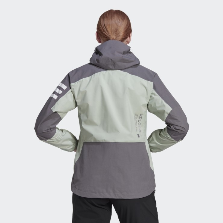 Adidas Terrex Xploric Rain.rdy Chaqueta De Senderismo Gris Rastro