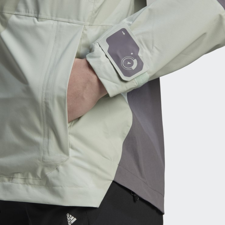 Adidas Terrex Xploric Rain.rdy Chaqueta De Senderismo Gris Rastro