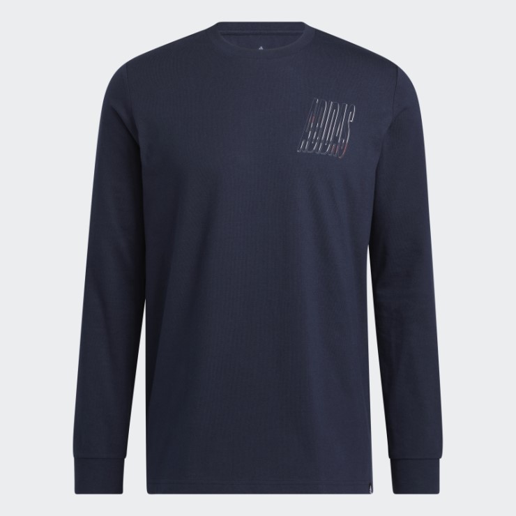 Adidas Camiseta De Manga Larga Con Gráfico Deportivo Dinámico De Tinta