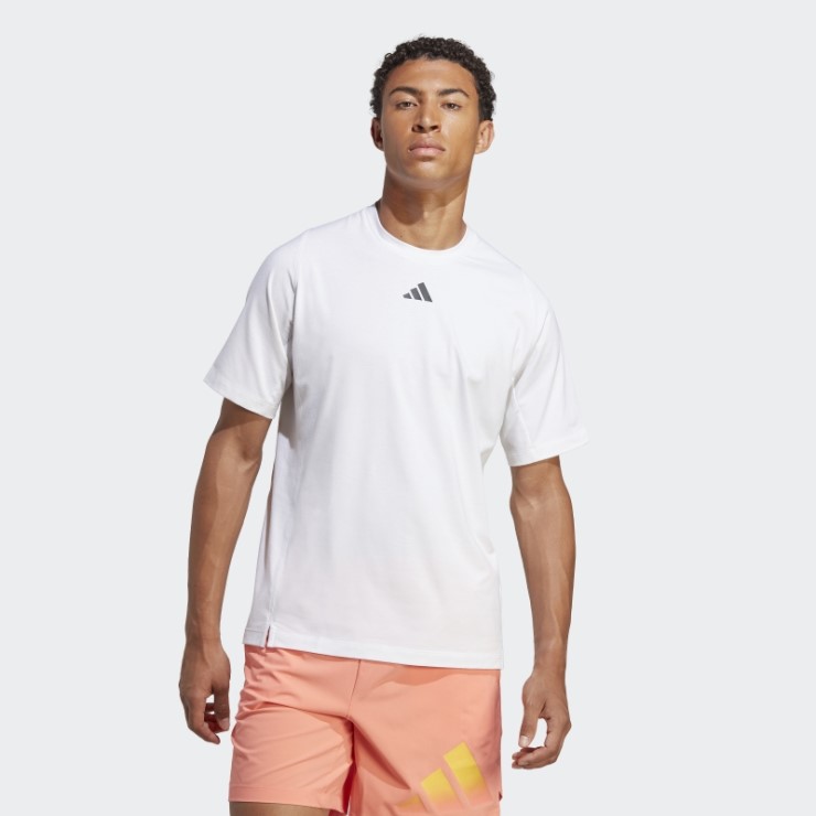 Camiseta De Entrenamiento Con Logo De 3 Barras De Iconos De Tren Adidas Blanco