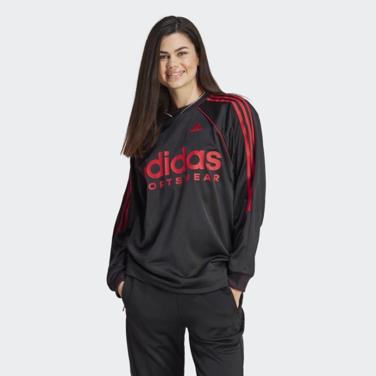 Adidas Camiseta Jacquard Manga Larga Negra